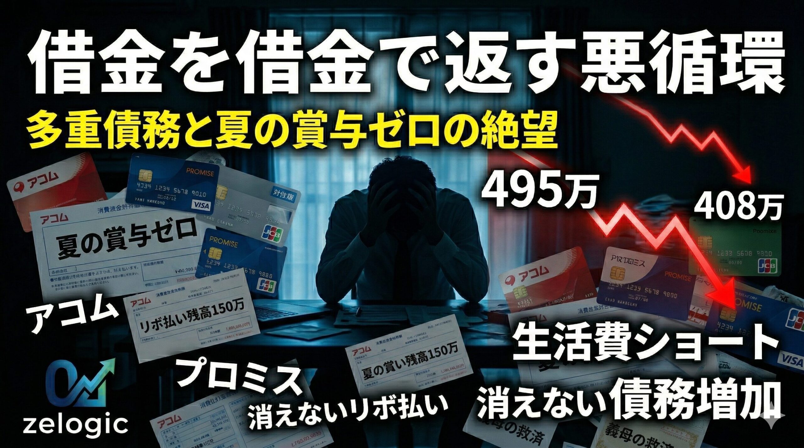 賞与ゼロで住宅ローン破綻寸前。消費者金融2社とリボ払いが招いた「多重債務」