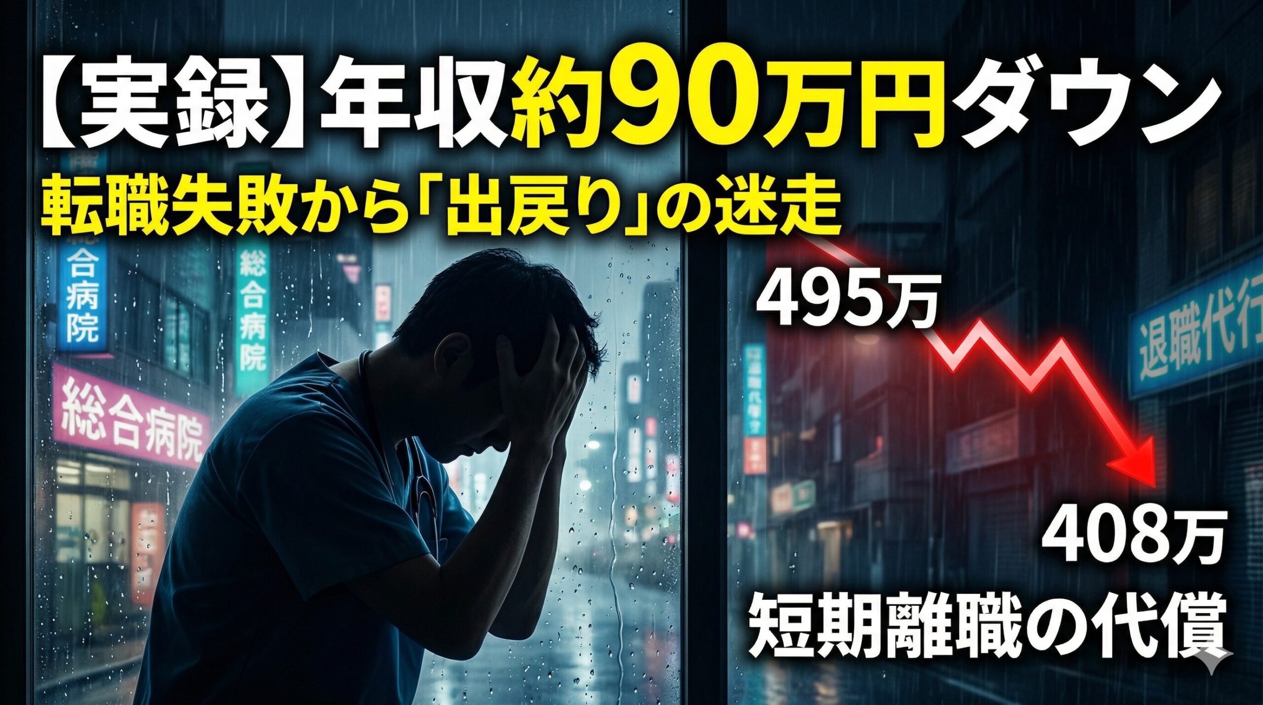 年収約90万円ダウン。転職失敗から「出戻り」に至ったキャリアの迷走と代償